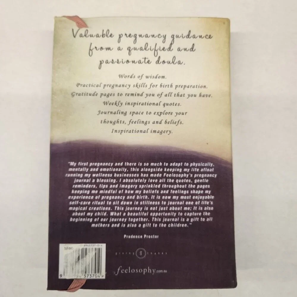 Feelosophy‎ of Birth Pregnancy Journal Doula Guidance Inspirational diary